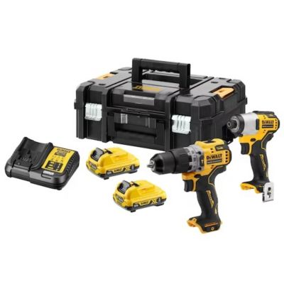 DeWALT Jeu de tournevis sans fil 2x Batteries Chargeur rapide DCK2111L2T QW - vue 2