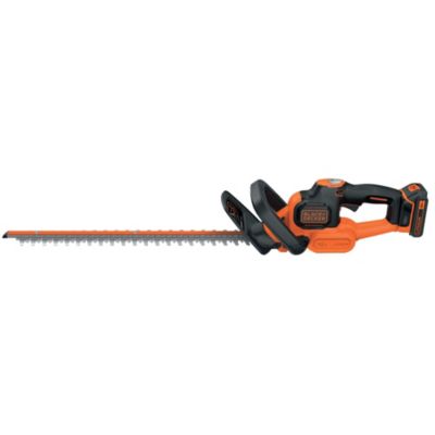 Taille-haie sans fil avec batterie 18 V - longueur de la lame 45 cm - écartement des dents 18 mm - Black+Decker GTC184525PC