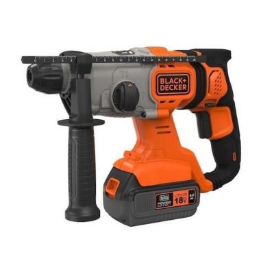 BLACK+DECKER BCD900M1K Perceuse à percussion SDS-plus sans fil 18V - 4Ah Li-ion Noir - vue 2