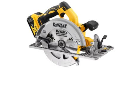 Scie circulaire XR 5Ah 184 mm DEWALT + 2 Batteries + Coffret Tstak DCS572P2 QW - vue 7