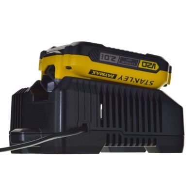 Stanley FATMAX Perceuse Visseuse Sans Fil 18V Lithium Ion 55 Nm Moteur 2 vitesses jusqu’à 1900 trsmin Avec 1 Mallette 2 Batteries 2 Ah 1 Chargeur Gamme FATMAX V20 SFMCD710D2K QW Jaune - vue 3