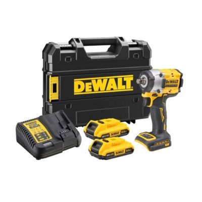 Boulonneuse à chocs 12' XR 18V 2Ah li ion brushless DEWALT jonc de sécurité DCF921D2T QW - vue 4