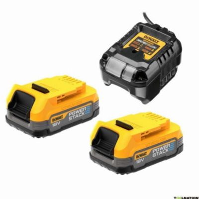 Pack 2 Batteries Powerstack XR 18V DEWALT 1.7Ah Li Ion + Chargeur DCB1102E2 QW - vue 8
