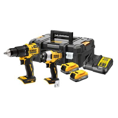 Pack de 2 outils 18V POWERSTAK DCD709DCF809 + 2 batteries 1 7Ah + chargeur + coffret T STAK DEWALT DCK2062E2T QW - vue 10