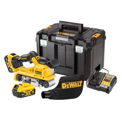 Ponceuse À Bande DEWALT DCW220P2-QW – 18V Brushless, 2 Batteries 5.0 Ah, Chargeur Inclus - vue 4