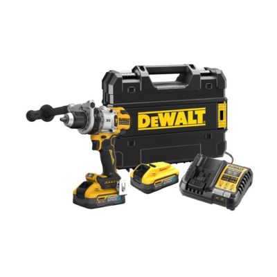 Perceuse-visseuse à percussion 18V brushless DEWALT DCD1007H2T-QW, 2x18V 5.0Ah, coffret