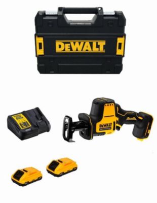 Scie sabre compacte DEWALT XR 18V 2 batteries 5.0 Ah Li ion brushless DCS369P2 QW - vue 4