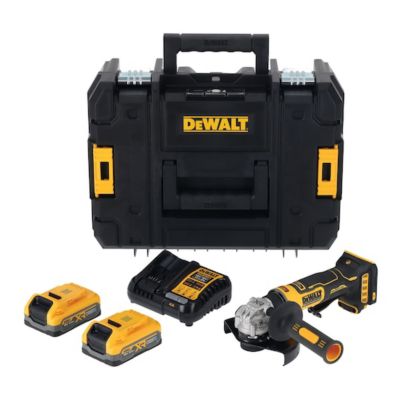Meuleuse compacte 125 mm XR 18V 3 5 Ah Li Ion Brushless powerstack DEWALT DCG404S2T QW