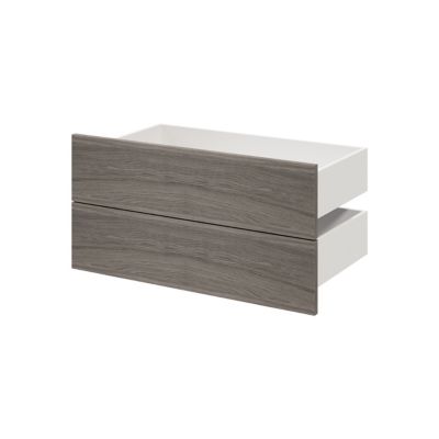 Tiroir effet chêne grisé GoodHome Atomia H. 18,5 x l. 74,4 x p 39 cm vendu par 2