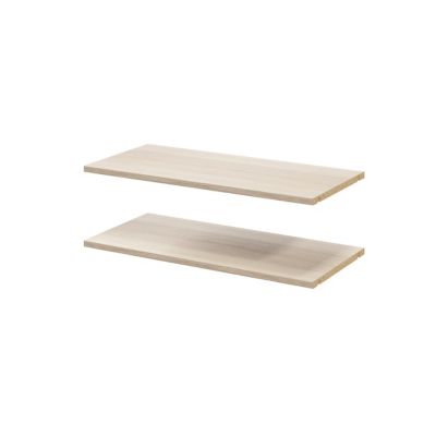 2 tablettes effet chêne GoodHome Atomia L. 71,4 x P. 33,2 cm