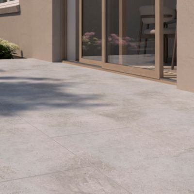 Carrelage extérieur Kontainer medium grey 40 x 80 cm