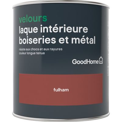 Laque boiseries et métal GoodHome Fulham Velours 0,75L