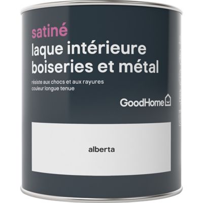 Laque boiseries et métal GoodHome Alberta Satin 0,75L