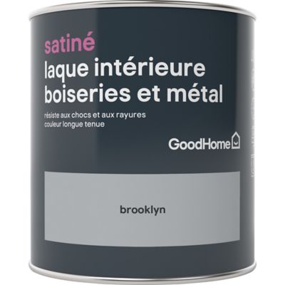 Laque boiseries et métal GoodHome Brooklyn Satin 0,75L