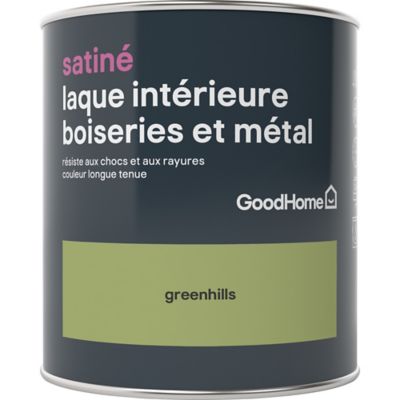 Laque boiseries et métal GoodHome Greenhills Satin 0,75L