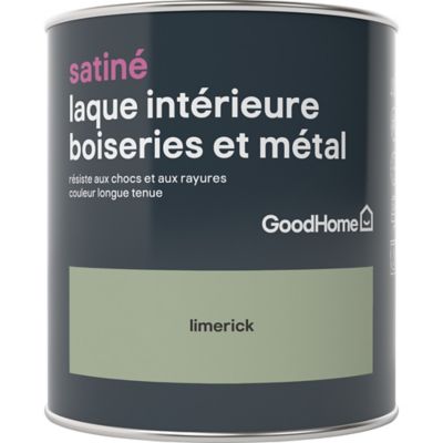 Laque boiseries et métal GoodHome Limerick Satin 0,75L