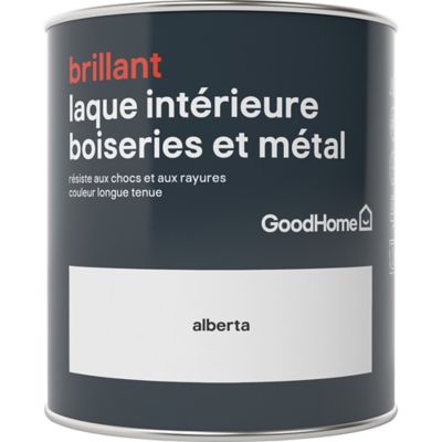 Laque boiseries et métal GoodHome Alberta Brillant 0,75L
