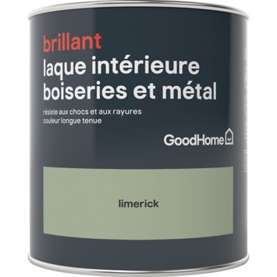 Laque boiseries et métal GoodHome Limerick Brillant 0,75L