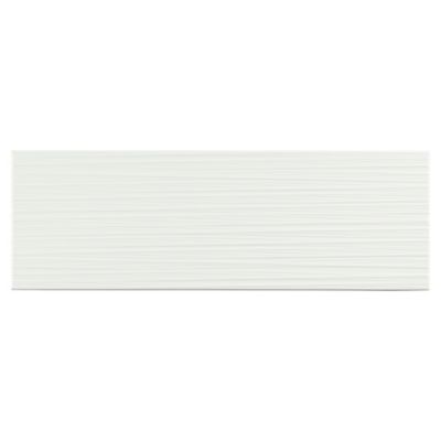 Carrelage mural blanc 20x60cm Plain brillant