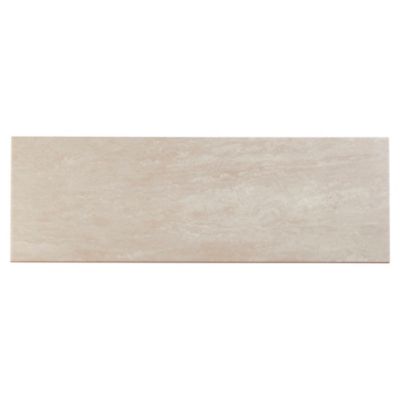 Carrelage mural ivoire 20x60cm Soft travertin mat