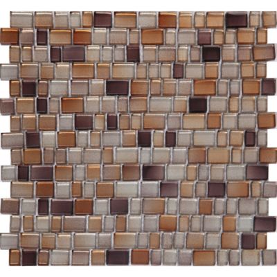 GoodHome - Mosaïque marron 30,7x31,3cm Saphyr GoodHome