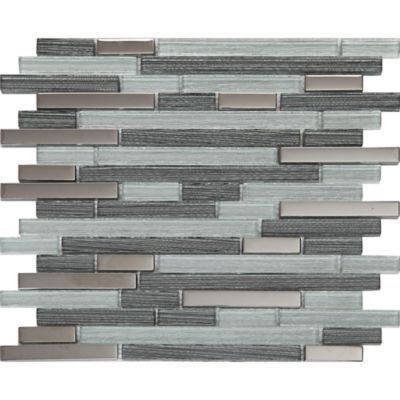 Mosaïque verre gris 30x30cm Foxe GoodHome