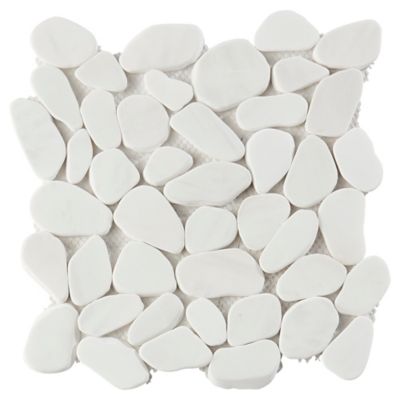 GoodHome - Mosaïque ivoire 31,5x31,5cm Malaca pierre naturelle