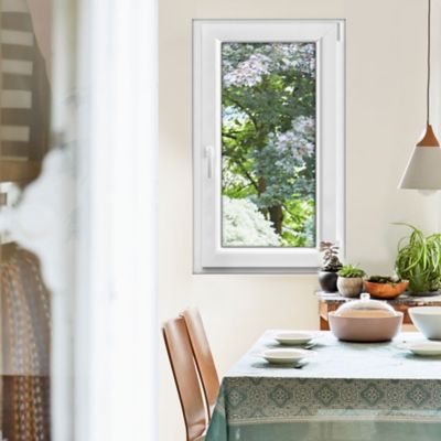 Fenêtre PVC 1 vantail oscillo-battant GoodHome blanc - l.60 x h.105 cm, tirant gauche