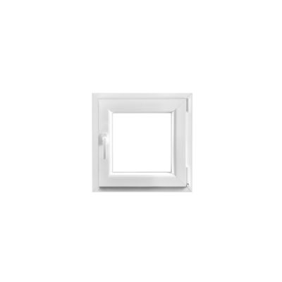 GoodHome - Fenêtre PVC 1 vantail oscillo-battant GoodHome blanc - l.60 x h.60 cm, tirant droit