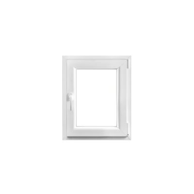 GoodHome - Fenêtre PVC 1 vantail oscillo-battant GoodHome blanc - l.60 x h.75 cm, tirant droit