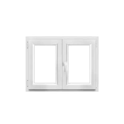 GoodHome - Fenêtre PVC 2 vantaux oscillo-battant GoodHome blanc - l.100 x h.75 cm