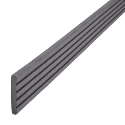 GoodHome - Profil de finition lame de terrasse Neva composite anthracite L.220 x l.5,2cm