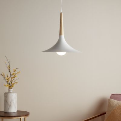 Suspension Arraqis E27 IP20 blanc 38cm