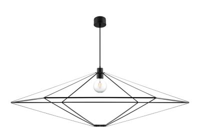 Suspension Heyka E27 IP20 noir 120 cm