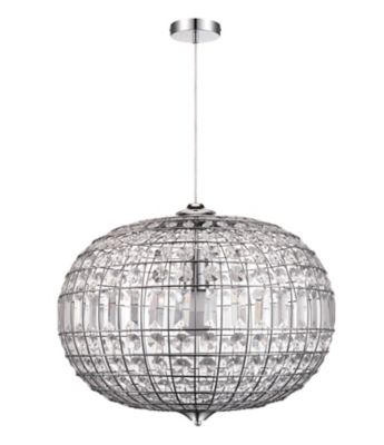GoodHome - Suspension Digya GoodHome E27 argent brillant
