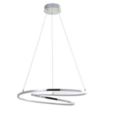 Suspension LED intégrée variable Pegmati 2400lm 3 9W IP20 GoodHome argent