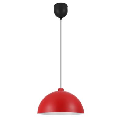 Suspension Songor GoodHome rouge 38cm IP20 E27