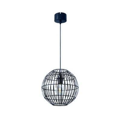 Suspension Dacite GoodHome noir l.28 cm IP20 E27
