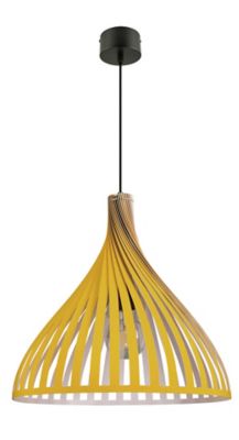 Suspension Crozon GoodHome E27 jaune jaune