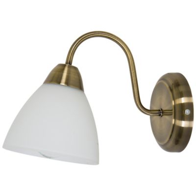 GoodHome - Applique murale incandescent Saucats GoodHome E27 or