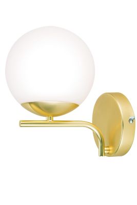 GoodHome - Applique murale Baldaz GoodHome E14 IP20 dorée
