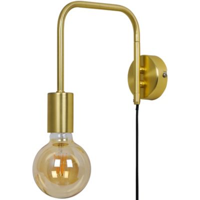 Applique murale incandescent Ghlin GoodHome E27 or