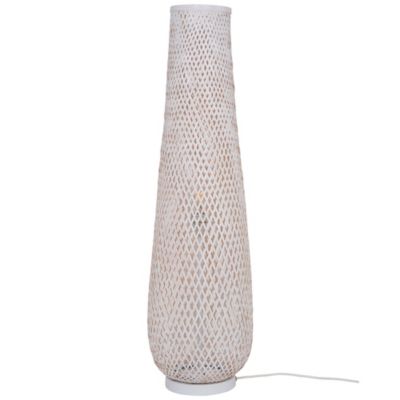 Lampadaire Kasungu GoodHome E27 blanc