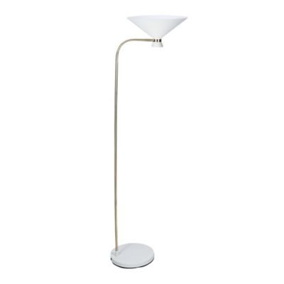 GoodHome - Lampadaire Apennin GoodHome crème E27 IP20 l.35 x H.160 cm