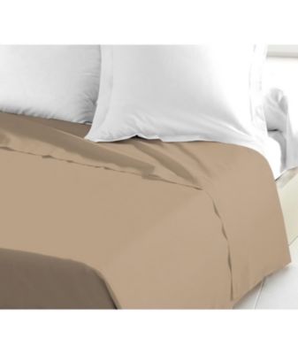 Lovely Home Drap Plat 100% coton 240x300 cm Beige - vue 2