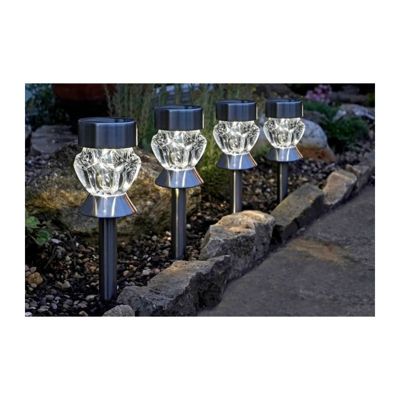 Pack de 4 balises solaires verre Crystal SMART GARDEN - vue 2