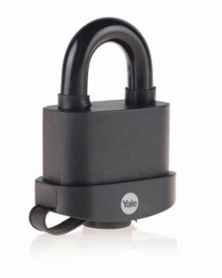 Cadenas étanche YALE Y220B511181 Anse laminé acier cémenté Protection thermoplastique 51 mm 3 clés - vue 6