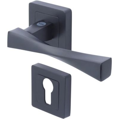 YALE YPP7 V PE Poignée de porte carrée de 7 YALE Modèle Verona passage de cylindre euro - vue 2