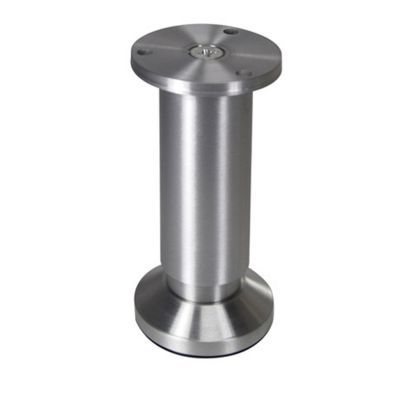 Pied ajustable coloris métal Diall ø38 x 100-118 mm aluminium