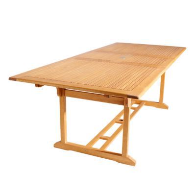 Table de jardin extensible en bois Aland 180/230 x 100 cm